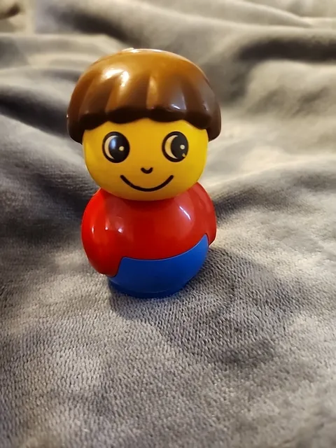 Lego Primo 3" Boy Blue & Red   Retired Character Vintage 