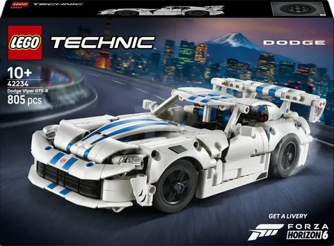 LEGO Technic Dodge Viper GTS-R Sports Car 42234 Building Toy Set New 805 Pieces