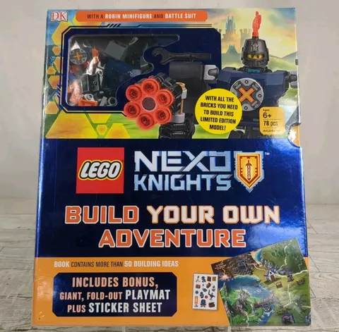 Lego Nexo Knights - Build Your Own Adventure Book - New/Sealed