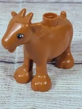 Lego Duplo Brown Goat Horns Farm Animal Mini Figure Toy Replacement