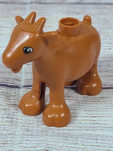 Lego Duplo Brown Goat Horns Farm Animal Mini Figure Toy Replacement