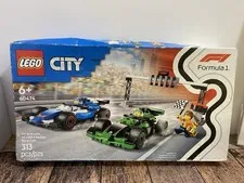 LEGO CITY: F1 Grid with Vcarb & Sauber Race Cars (60474) New Sealed Damaged Box.