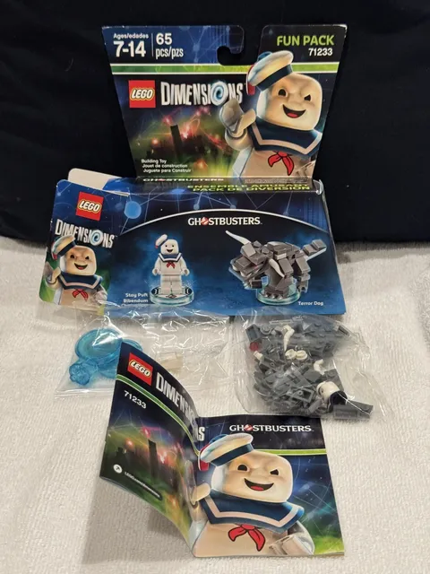 LEGO Dimensions Ghostbusters Fun Pack Stay Puft Terror Dog 71233 Sealed Bags Box