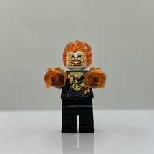 LEGO Ghost Rider Johnny Blaze Minifig SH1095 Marvel Spider-Man 76335