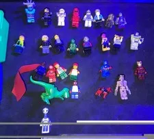 LEGO Marvel minifigure lot Box Full Of Figures Approx 40