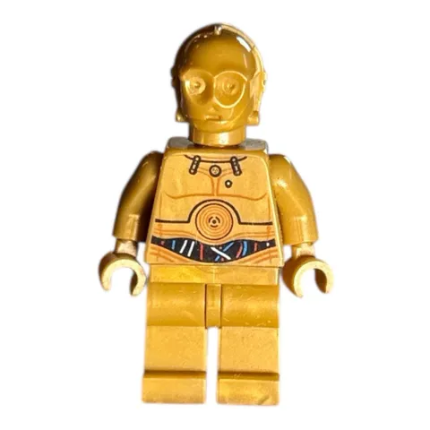 Lego Minifig C-3PO - Colorful Wires Pattern