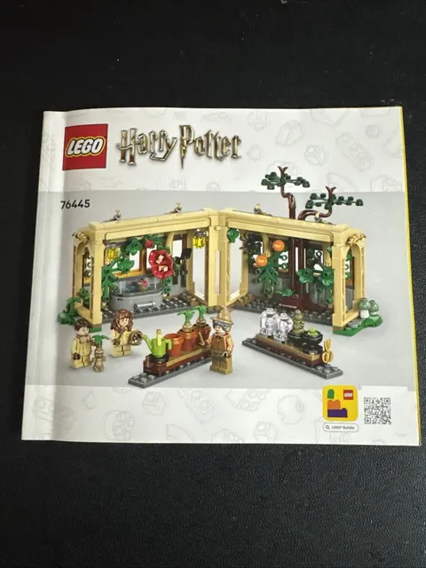 LEGO Harry Potter Hogwarts Castle: Herbology Class Instruction Manual Only 76445