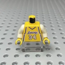 LEGO Vintage Minifigure Torso Shaquille O’Neal Los Angeles Lakers Jersey Rare