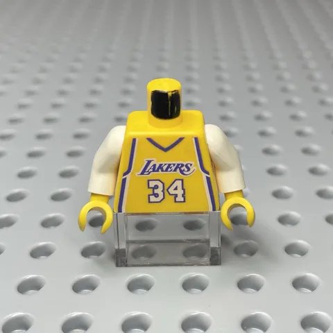 LEGO Vintage Minifigure Torso Shaquille O’Neal Los Angeles Lakers Jersey Rare