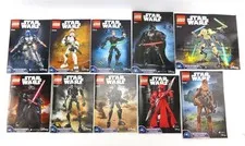 Lego STAR WARS BUILDABLE FIGURES Lot of 10 Manuals Luke Vader Chewabacca ++