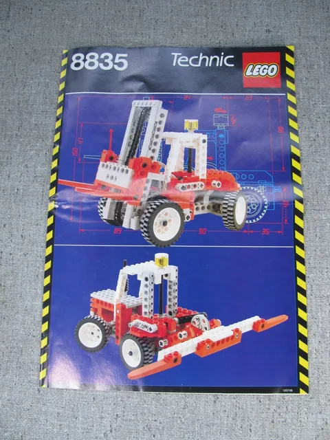 LEGO Instruction Manual Only for 8835 Forklift Technic Building Set 1989