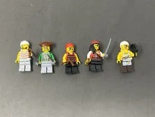 Authentic LEGO Minifigure Lot of 5 Pirate Figures Cook w/Pan