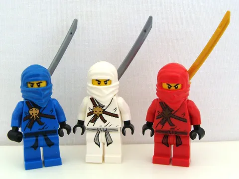 Lego Ninjago The Golden Weapons Minifigure Lot Of 3 Jay Zane Kai READ