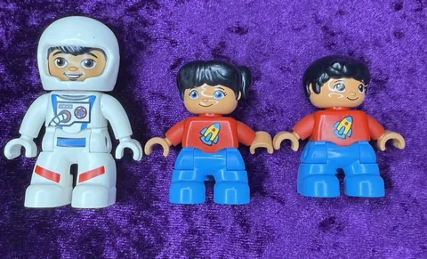 Lego Duplo Lot Astronaut Space Mission Figures Child Kids Red Spaceship Rocket