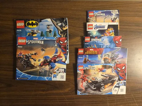 LEGO Spider-Man Batman Marvel DC Instruction Manual Lot 75138 76150 76102 76173 