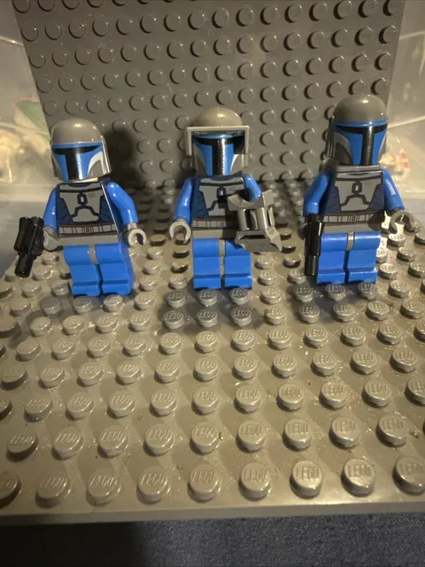 LEGO Star Wars Mandalorian Lot of 3 Minifigures sw0296 Death Watch Squad Gear