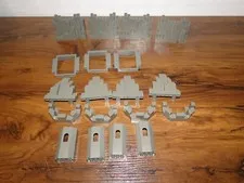 LEGO Castle Lot (Dark Gray) Turret Swivel Frame Rock Wall Mountain Hill Lot