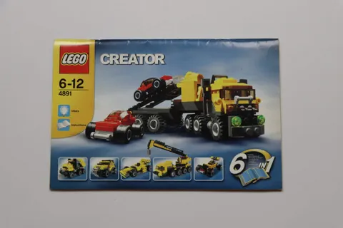 LEGO® 4891 Creator 3 In 1 Highway Haulers Instruction Manual Only!