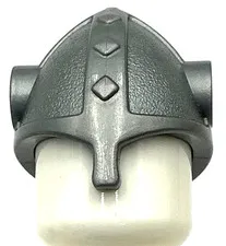 Lego New Flat Silver Minifigure Headgear Helmet Viking with Side Holes