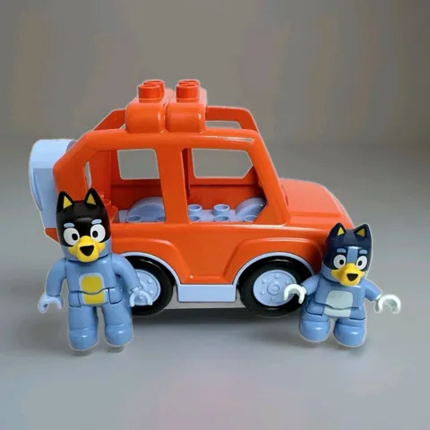 Lego Duplo BLUEY Figure Lot  Australian Cattle Dog Blue Bandit Heeler Bluey Dad 