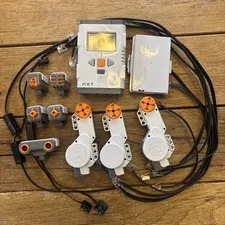 Lego NXT Intelligent Brick Mindstorms Brain Servo Motors Sensors Cable Parts Lot