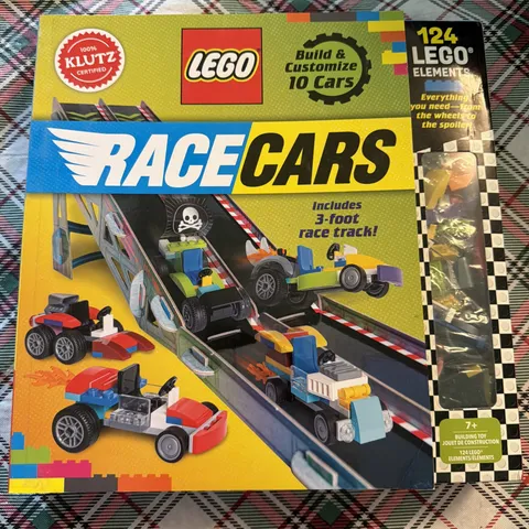 Klutz Lego Race Cars (Hardcover Book with Building Blocks) - BRAND NEW