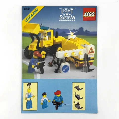 LEGO Town Construction Crew 6481 Light System - Instruction Book ONLY