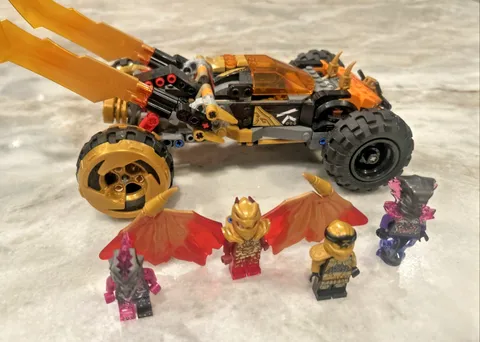 Retired LEGO NINJAGO Cole’s Dragon Cruiser (71769) – Vehicle + All 4 Minifigs