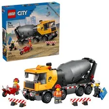 LEGO City Cement Mixer Truck Building Toy, 371 Pieces
