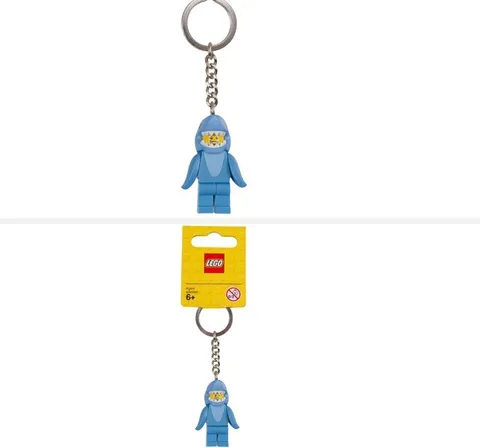 LEGO Shark Suit Guy Minifigure Keychain 853666 6178213 MINIFIGURES Theme