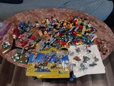 Lego lot, small 20 packs + 2 squares sealed + figurines and used pieces, B wing?