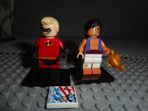 LEGO Disney Minifigure Series 1 71012 Aladdin w Lamp dis004 Mr Incredible dis013