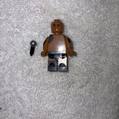 The Rock Custom Printed Minifigure Dwyane Johnson WWE Wrestling W/Microphone