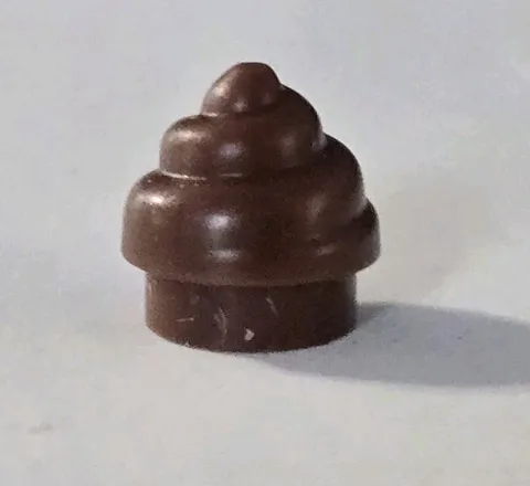 LEGO Parts - Reddish Brown Plate Round 1 x 1 Horizontal Swirl - No 53119