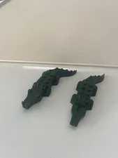 Lego Alligator/Crocodile Minifigure Hinged Jaw And Tail