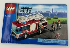 Lego 60002 Instructional Manual Only Firetruck