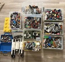 LEGO Technic Bulk Lot Bricks Pieces Parts w/ 42171 Manual, Multicolor Plastic