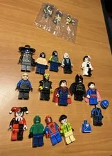 Lego Lot DC MARVEL Star Wars Harley Nightwing Spider Man Bane Two Face Croc