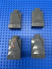 Lego Lot of 4 Dark Bluish Gray Rock Panels 2 x 4 x 6 #47847