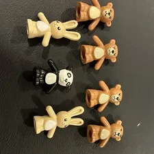 Lego Minifig Light BROWN TEDDY BEAR Rabbit And Panda Lot