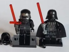 LEGO Kylo Ren Minifigure w/ Hood N Helmet Darth Vader With Removable Helmet NEW