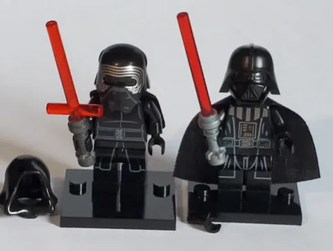 LEGO Kylo Ren Minifigure w/ Hood N Helmet Darth Vader With Removable Helmet NEW
