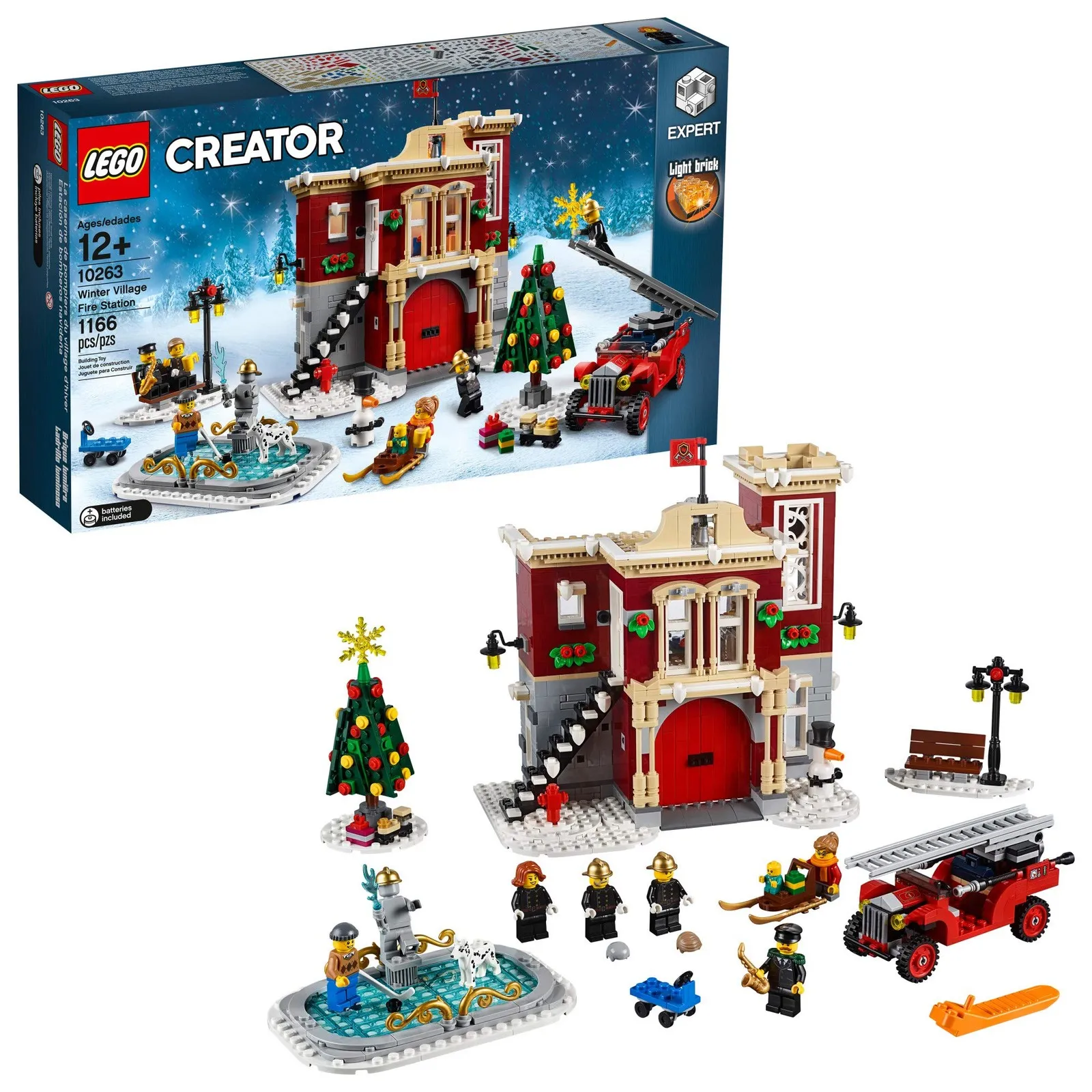 Lego Creator Expert Winter Village Fire Station 10263 Building Kit, New 2019_