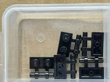LEGO Parts - Black Plate 1 x 2 with Bar Handle on Side - No 2540 - QTY 5