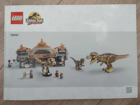 76961 LEGO INSTRUCTION BOOK ONLY Jurassic Park Visitor Center T. rex Raptor