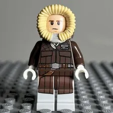 Lego Star Wars Minifigure: sw0709 Han Solo Parka, Dark Brown Coat - Set 75138 2J