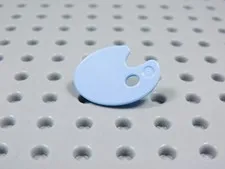 LEGO Bright Light Blue Paint Palette Accessory Minifig BS