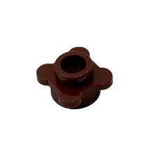 Lego 33291 Reddish Brown Plate Round 1 x 1 With Flower Edge 4 Knobs 4623429