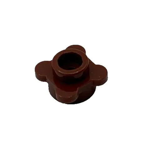 Lego 33291 Reddish Brown Plate Round 1 x 1 With Flower Edge 4 Knobs 4623429