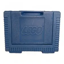 Vintage 1984 LEGO Blue Hard Plastic Carrying Storage Case Box Suitcase